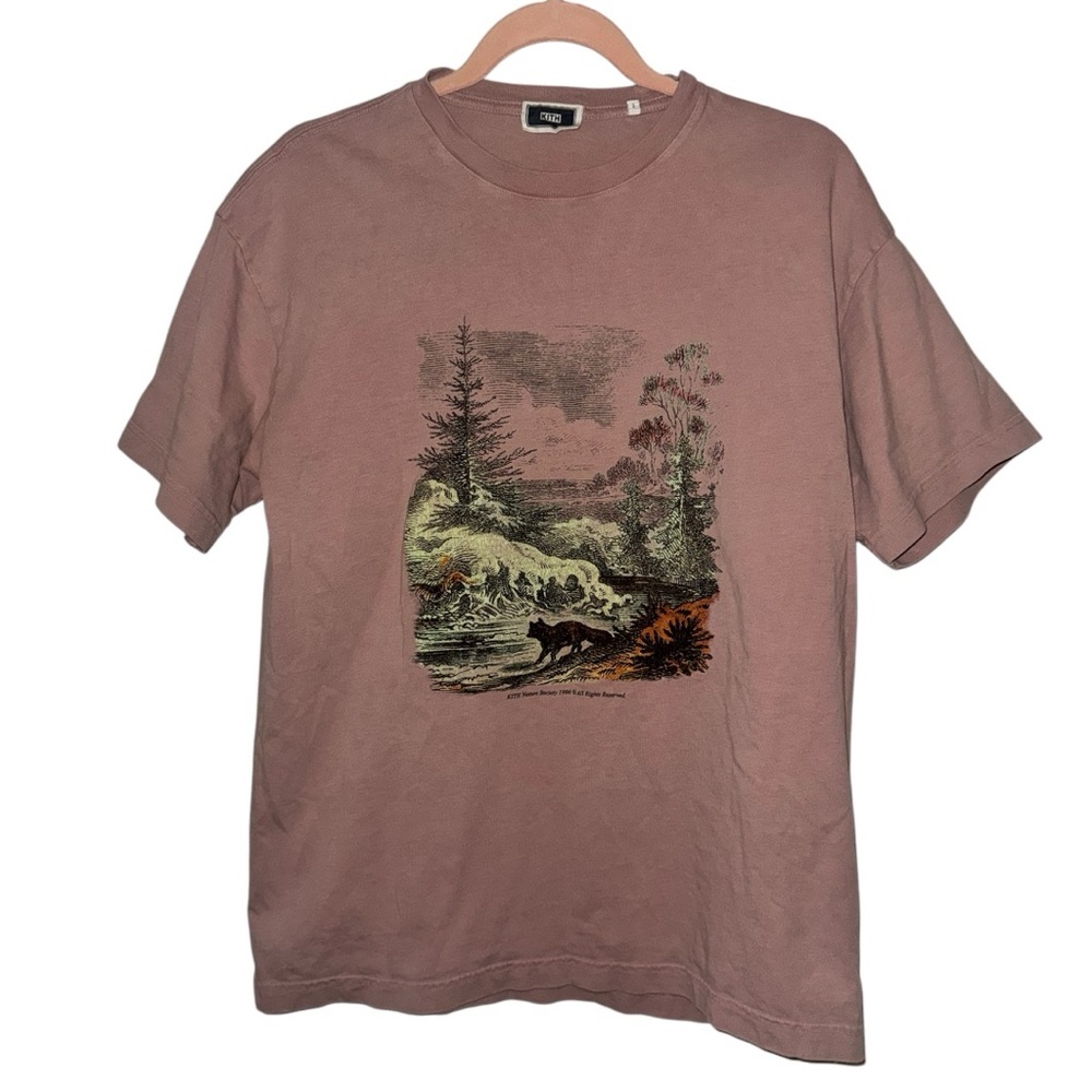 Kith Nature Society Vintage Tee in 'Dusty Quartz Sz S EUC
